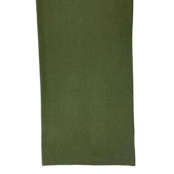 Lauren Ralph Lauren Sweater Dress Women XXS Green V Neck Flutter Sleeve Midi New - Picture 4 of 13